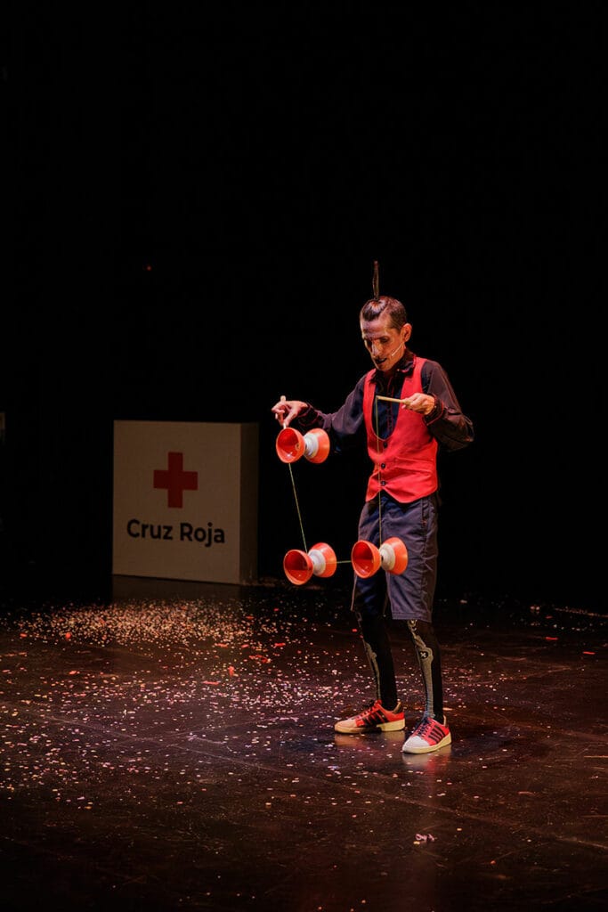 Actuación de Manolo Carambolas (Manuel Zamora) en Málaga